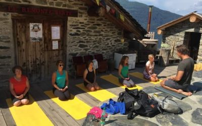 Séances de Hatha Yoga au remonte-pente à Montvalezan La Rosière